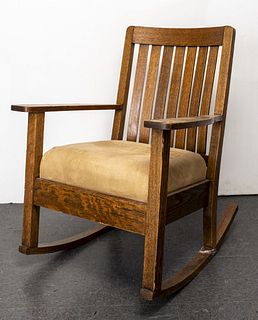 Stickley / Mission Style Oak Rocking Chair