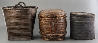 Ethnographic Woven Basket Assortment, 3