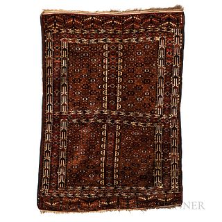 Yomud Engsi Rug, Central Asia, c. 1900, 5 ft. 10 in. x 4 ft. 4 in.