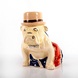 Royal Doulton Figurine, Bulldog in Union Jack, Derby Hat