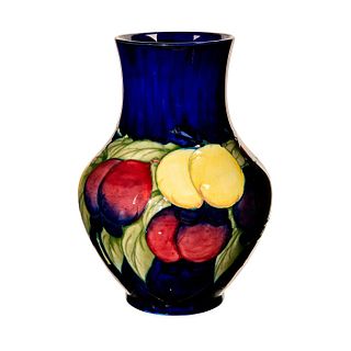 Moorcroft Pottery Vase, Wisteria Pattern, Signed