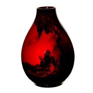Royal Doulton Sung Flambe Vase, Middle Eastern, Noke