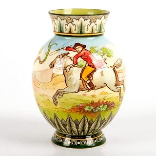 Royal Doulton Series Ware Vase, Hunting Morland