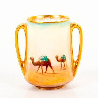 Royal Doulton Miniature Twin Handled Vase with Camels