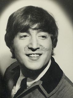 John Lennon, The Beatles, black and white photograph taken by Harry Goodwin, framed, 20 x 15 cm. Pro