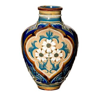 Doulton Lambeth Eliza Simmance Floral Vase