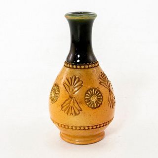 Doulton Lambeth Miniature Stoneware Floral Vase