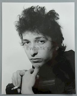 Bob Dylan, early black & white photograph of the singer, by Harry Goodwin, stamped on reverse, 25 x