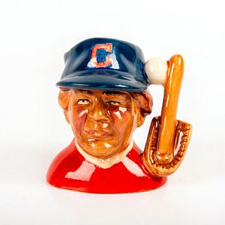 Royal Doulton Prototype Mini Character Jug Baseball Player Cleveland Indians