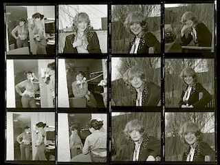 75+ Black & White negatives, including 12 of Marianne Faithful, 35 of Brian Fisher & others, by Harr