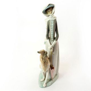 Lady with Greyhound 1004594 - Lladro Porcelain Figurine