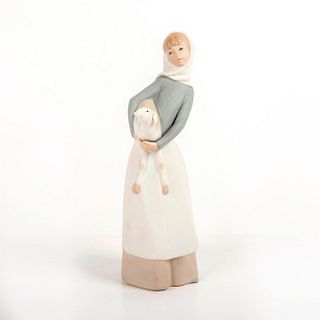 Girl with Lamb 1014584 - Lladro Porcelain Figurine
