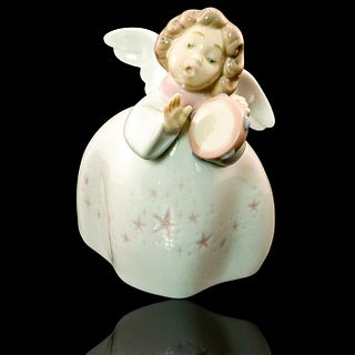 Little Angel with Tambourine 6530 - Lladro Porcelain Figurine