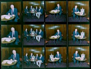 Sir Matt Busby, Former Manchester United Manager, 24 colour negatives, some showing him with the FA