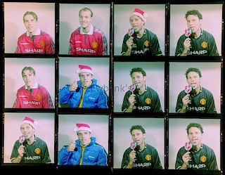 Manchester United players, 48 colour negatives by Harry Goodwin including, Ryan Giggs, Gary & Phil N