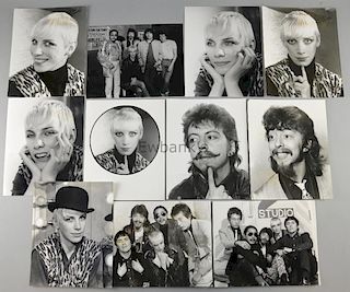 The Tourists & The Eurythmics, including images of Annie Lennox & Dave Stewart, 14 black & white pho