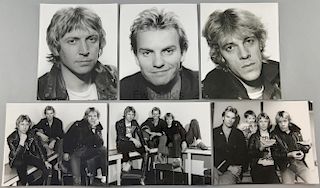 Sting & The Police, English Rock Band, 28 black & white prints by Harry Goodwin, stamped on reverse,