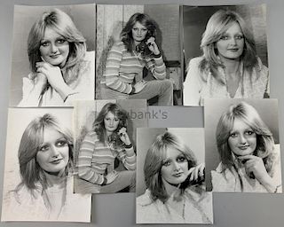 Bonnie Tyler, Welsh Singer, 10 black & white photographs by Harry Goodwin, stamped on reverse, large