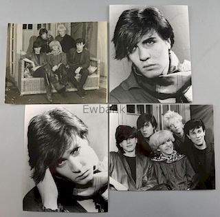 Duran Duran & Simon Le Bon, 5 black & white photographs by Harry Goodwin, stamped on reverse, 25 x 2