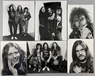 Motorhead, English Rock Band, 8 black & white photographs by Harry Goodwin, stamped on reverse, vari