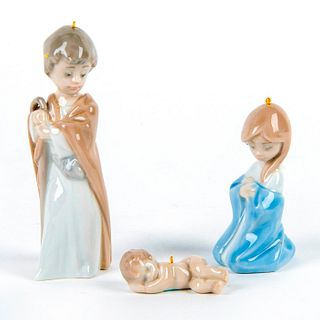 3pc Mini Holy Family Set 1005657 - Lladro Porcelain Figurine