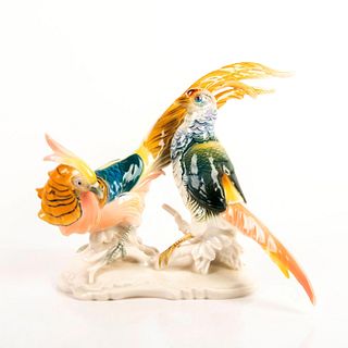 Karl Ens Porcelain Figurine, Golden Pheasants
