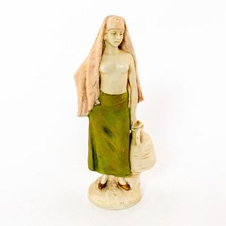 Royal Dux Bohemia Figurine, Water Carrier, Woman