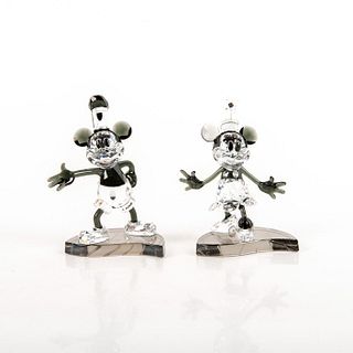 Disney Steamboat Willie Mickey & Minnie Mouse 1142826 - Swarovski Crystal Figures
