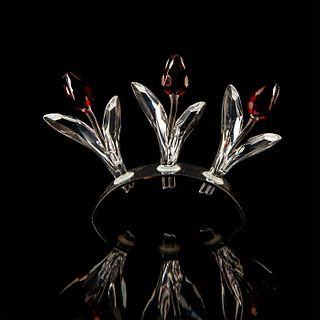 Large Crystal Tulips With Holder - Swarovski Crystal Figure