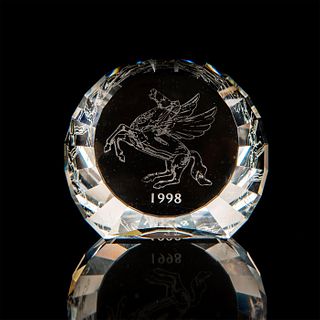 Swarovski Crystal Paperweight, 1998 Pegasus Horse
