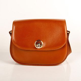 LUANA Brown Saddle Crossbody Leather Bag