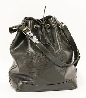 A Louis Vuitton Epi 'Petit NoÃ©' black bucket bag