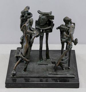 PATTISON, Abbot. Modernist Bronze Group of Figures