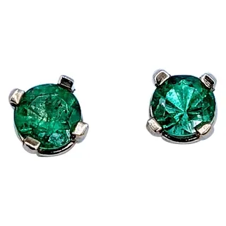 Gorgeous .25ctw Emerald Stud Earrings
