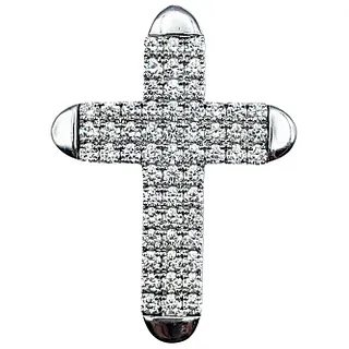 Bold Diamond Pave Cross Pendant
