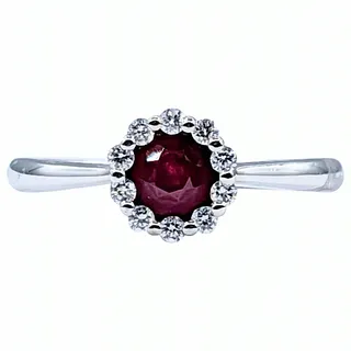 Fine Ruby & Diamond Stacking Ring
