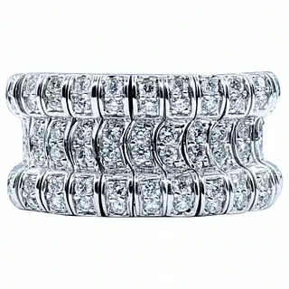 Amazing Diamond & 14K White Gold Flex Ring