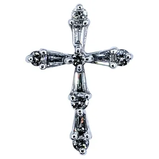 Glistening Diamond Cross Pendant