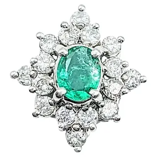 Regal Emerald & Diamond Pendant