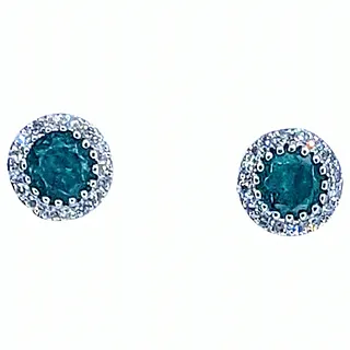 Everyday Emerald & Diamond Stud Earrings
