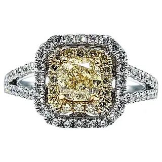 Fabulous Fancy Yellow Diamond Engagement Ring