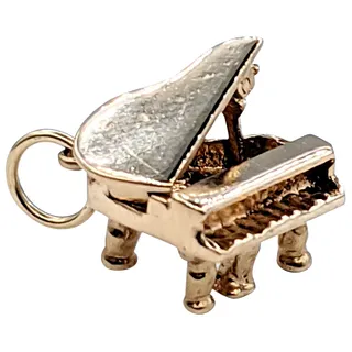 Adorable 14K Gold Piano Charm / Pendant