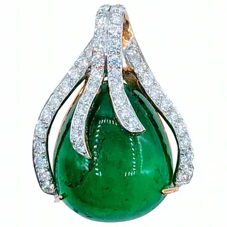 Exceptional 10+ Carat Columbian Emerald Pendant