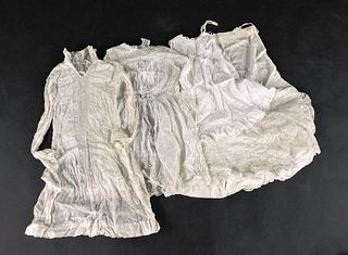 Two cotton christening gowns