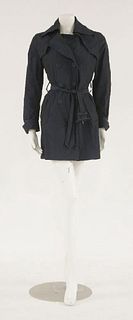 A Moncler dark blue trench coat