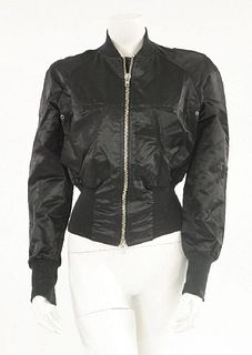 A Vivienne Westwood 'Anglomania' black wet look bomber