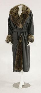 A Birger Christensen grey mackintosh coat