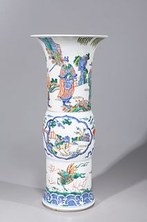 Chinese Famille Verte Vase