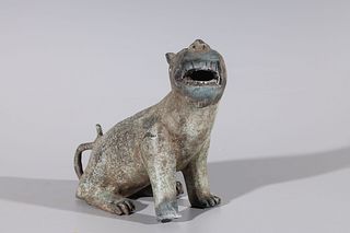 Chinese Bronze Dog Statue
