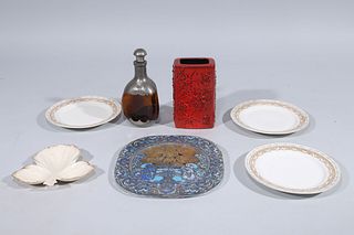 Lot Of Seven Western Ceramics & Glassware